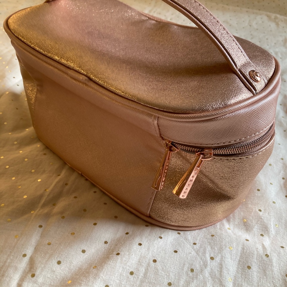 Sephora starlit rose gold glitter traincase - Picture 2 of 7
